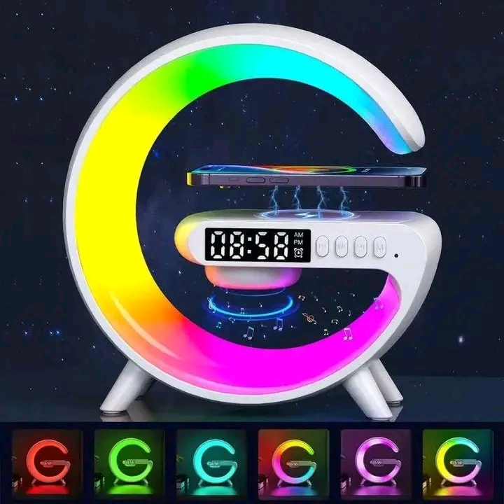 G-Lamp Wireless charger RGB Light Bluetooth Speaker Clock/Alarm