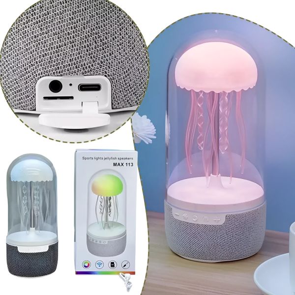 Colorful Jellyfish Lamp Bluetooth Speaker Octopus Lights-Max 113 - Image 2
