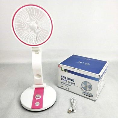 Rechargeable Folding Table Fan with LED Light – 17 Inch (any color) LR-2018 - Image 4