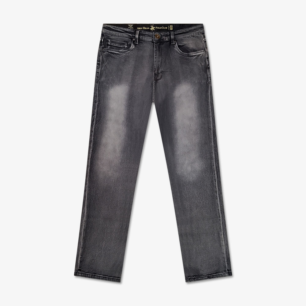 Polo Fit Slim Series – Beverly Hills Polo Club Original Denim Jeans Pant - Ash Black