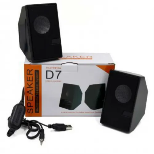 D7 Speaker for Mobile and PC -Mini Sound box with Mini USB 2.0 - Image 2