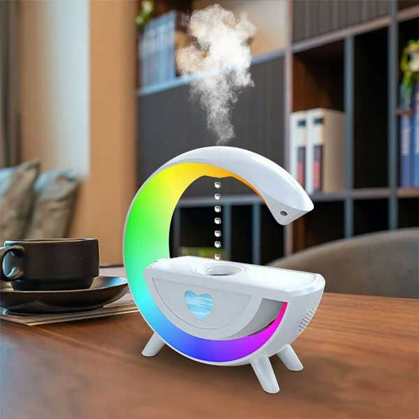 Y13 Anti Gravity Waterfall Bluetooth Speaker with Humidifier G Water Floating Home Decor Light - Image 2