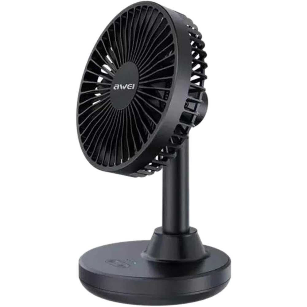 Awei F29 Mini Desktop Oscillating Rechargeable Fan - Image 2
