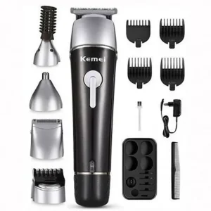 Kemei KM -1015 10 in 1 Electric rechargable Waterproff Nose Ear Body Hair Beard Trimmer