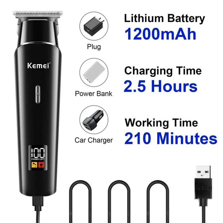 Kemei KM-1113 Hair Clipper and Beard Trimmer for Men - Image 2